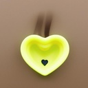 SILICONE YELLOW ANIML W/HEART BOIWL